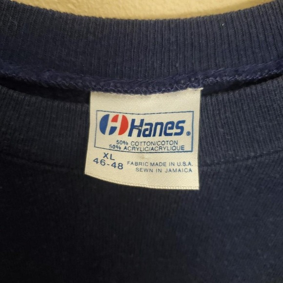 Navy blue vintage Hanes Camp Bethel sweatshirt - Picture 3 of 6